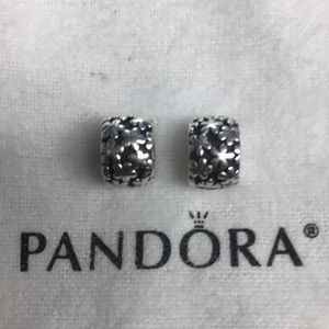 2 Authentic Pandora Daisy Clips